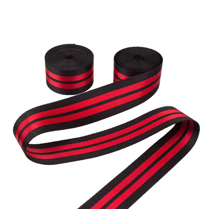 שחור עם 2 פסים אדומים במרכז - זוג